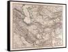 Map of Iran, 1876-null-Framed Stretched Canvas