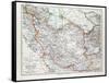 Map of Iran 1899-null-Framed Stretched Canvas