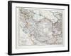 Map of Iran 1899-null-Framed Giclee Print