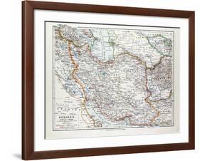 Map of Iran 1899-null-Framed Giclee Print