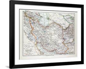 Map of Iran 1899-null-Framed Giclee Print