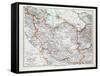 Map of Iran 1899-null-Framed Stretched Canvas