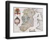 Map of Ireland, 1635-Willem Janszoon Blaeu-Framed Giclee Print