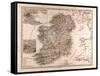 Map of Ireland, 1872-null-Framed Stretched Canvas