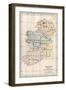 Map of Ireland before the English Invasion, circa 1580-null-Framed Giclee Print