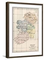 Map of Ireland before the English Invasion, circa 1580-null-Framed Giclee Print