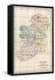 Map of Ireland before the English Invasion, circa 1580-null-Framed Stretched Canvas