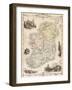 Map of Ireland from 'The History of Ireland' by Thomas Wright, Published C.1854-null-Framed Premium Giclee Print