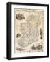 Map of Ireland from 'The History of Ireland' by Thomas Wright, Published C.1854-null-Framed Premium Giclee Print