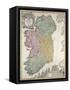 Map of Ireland, Provinces of Ulster, Munster, Connaught and Leinster, by Johann B. Homann, c.1730-Johann Baptista Homann-Framed Stretched Canvas