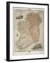 Map of Ireland, Published c.1850-C. Montague-Framed Giclee Print