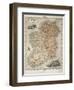 Map of Ireland, Published c.1850-C. Montague-Framed Giclee Print