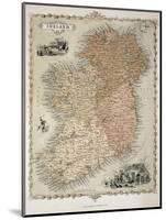 Map of Ireland, Published c.1850-C. Montague-Mounted Giclee Print