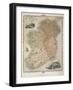 Map of Ireland, Published c.1850-C. Montague-Framed Giclee Print