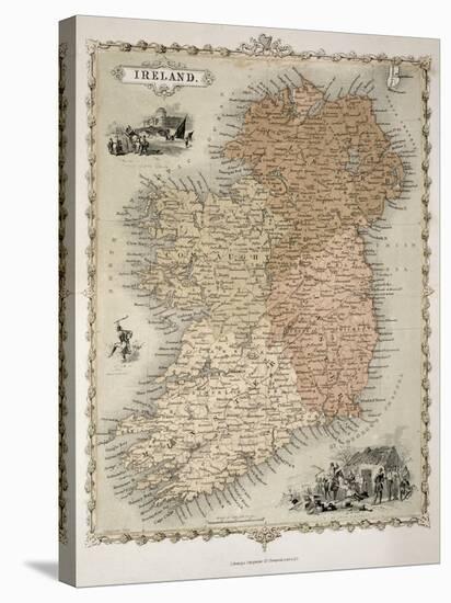 Map of Ireland, Published c.1850-C. Montague-Stretched Canvas