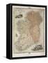 Map of Ireland, Published c.1850-C. Montague-Framed Stretched Canvas