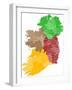 Map of Ireland-malachy120-Framed Art Print