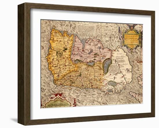 Map Of Ireland-null-Framed Giclee Print