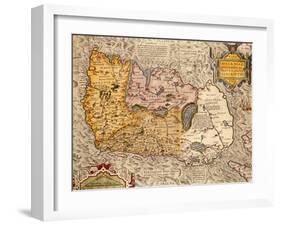 Map Of Ireland-null-Framed Giclee Print