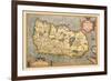 Map of Ireland-Abraham Ortelius-Framed Premium Giclee Print