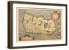 Map of Ireland-Abraham Ortelius-Framed Art Print