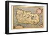 Map of Ireland-Abraham Ortelius-Framed Art Print