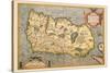 Map of Ireland-Abraham Ortelius-Stretched Canvas