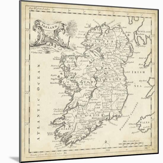 Map of Ireland-T. Jeffreys-Mounted Art Print