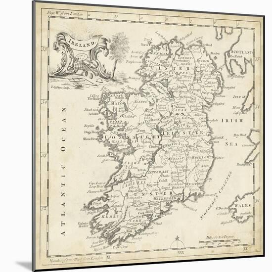 Map of Ireland-T. Jeffreys-Mounted Art Print