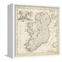Map of Ireland-T. Jeffreys-Framed Stretched Canvas