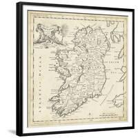 Map of Ireland-T. Jeffreys-Framed Premium Giclee Print