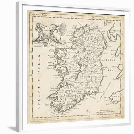 Map of Ireland-T. Jeffreys-Framed Premium Giclee Print