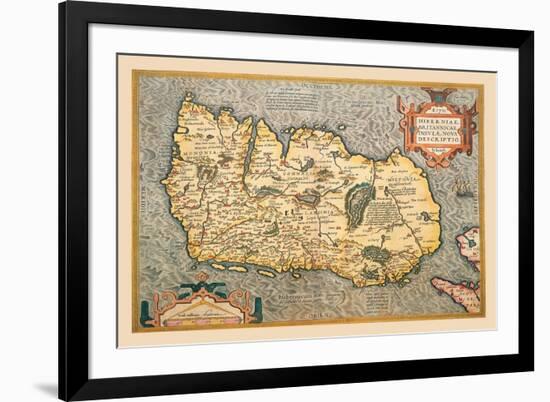 Map of Ireland-Abraham Ortelius-Framed Premium Giclee Print
