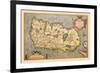 Map of Ireland-Abraham Ortelius-Framed Premium Giclee Print