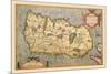 Map of Ireland-Abraham Ortelius-Mounted Premium Giclee Print