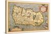 Map of Ireland-Abraham Ortelius-Stretched Canvas