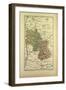 Map of Isère France-null-Framed Giclee Print