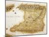 Map of Island of Trinidad, 1777, Trinidad and Tobago, 18th Century-null-Mounted Giclee Print