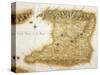 Map of Island of Trinidad, 1777, Trinidad and Tobago, 18th Century-null-Stretched Canvas