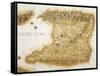 Map of Island of Trinidad, 1777, Trinidad and Tobago, 18th Century-null-Framed Stretched Canvas