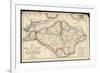 Map of Isle of Wight-null-Framed Premium Giclee Print