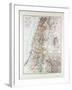 Map of Israel Jerusalem the Southern Part of Syria Lebanon the Western Part of Jordan 1899-null-Framed Giclee Print