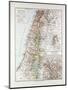 Map of Israel Jerusalem the Southern Part of Syria Lebanon the Western Part of Jordan 1899-null-Mounted Premium Giclee Print