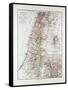 Map of Israel Jerusalem the Southern Part of Syria Lebanon the Western Part of Jordan 1899-null-Framed Stretched Canvas