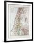 Map of Israel Jerusalem the Southern Part of Syria Lebanon the Western Part of Jordan 1899-null-Framed Giclee Print