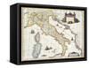 Map Of Italy, 1631-Johannes Blaeu-Framed Stretched Canvas