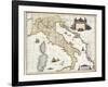 Map Of Italy, 1631-Johannes Blaeu-Framed Giclee Print