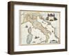 Map Of Italy, 1631-Johannes Blaeu-Framed Giclee Print