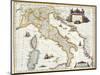 Map Of Italy, 1631-Johannes Blaeu-Mounted Giclee Print