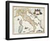 Map Of Italy, 1631-Johannes Blaeu-Framed Giclee Print